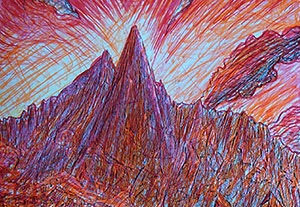 petit dru rouge le rayonnement de la lumiere jacques demarchi tvmountain 300 1